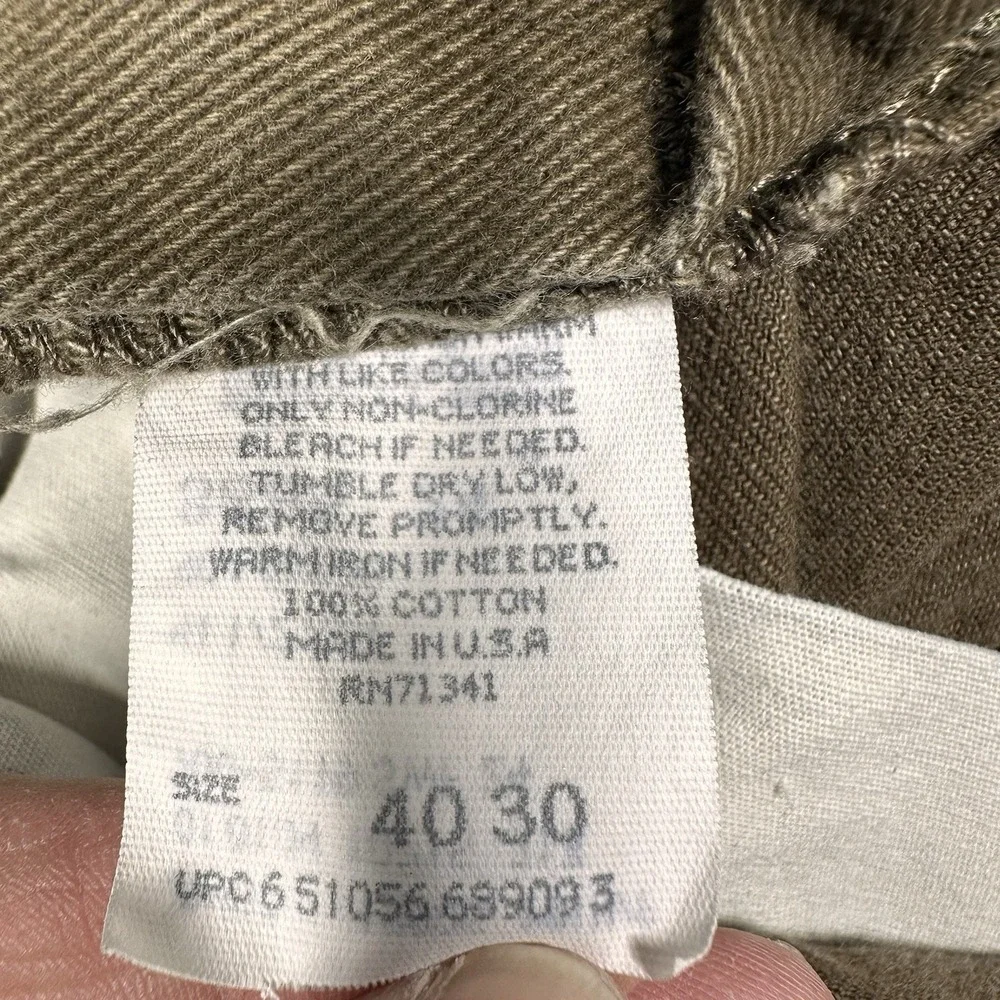 LL Bean Vintage Double L Jeans Men's 40x30(38x30) Made USA Brown Relax Taper